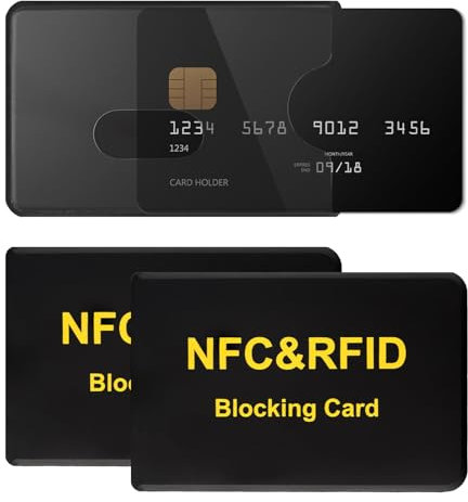 3 Stück Rfid Blocker Kartenhülle,Kreditkartenhülle,NFC Schutzhülle EC Karte,Kreditkartenetui Rfid Schutz Scheckkartenhülle,EC Karten Schutzhülle Rfid Blocker,Karten Schutzhülle,Schutzhülle Kreditkarte