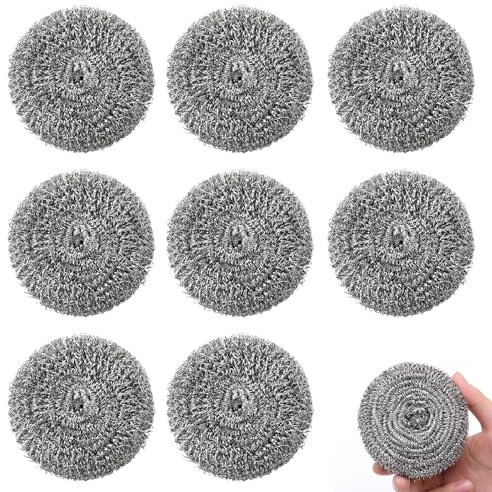 8 Pcs Kettle Descaler Balls, 5cm Limescale Remover Kettle Balls, Efficient Kettle Limescale Remover, Kitchen Cleaning Descaler For Kettle Tablets, Wire Ball For Pot Cleaning
