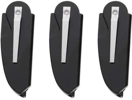LOLIPPYY 3stücke Klappbare Bartkämme Schwarz Robuste Haarstylingkämme Tragbare Haaraccessoires Praktische Salon-gadgets Für Männer