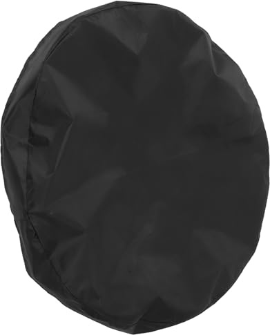 Housse Brasero 60cm Rond Noire en Tissu Oxford Résistante | Réutilisable et Portable, Ajustement Snug, Finition Élégante pour Usage Extérieur