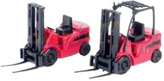 1:76 Per Piccolo Carrello Elevatore In Plastica Modello Di Auto Scena Statica Collezione Souvenir Auto Regalo Di Festa(Red)