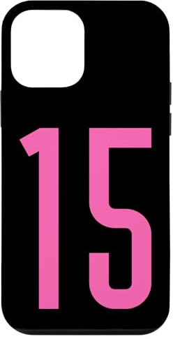 Squadra sportiva rosa numero 15 Custodia per iPhone 12 mini