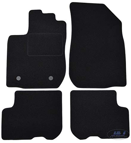 J&J AUTOMOTIVE | Velours Fußmatten Autotepiche Passend Für Logan Mcv 7 sitze 2013-2020, rutschfeste Untregrund, Verstärkt Im Pedalbereich