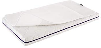 Träumeland T090321 AirDry Nässeschutzauflage - wasserdicht und hautsympathisch - mit extra Belüftung am Kopfteil, Größe 60 x 120 cm, weiß, 370 g