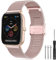 Armband für Amazfit GTS Ersatzarmband, 20mm Edelstahl Metall Armband für Amazfit GTS 4 Mini, Amazfit GTS 4, Amazfit GTS 3, Amazfit GTS 2, Amazfit GTR 42mm, Amazfit Bip, Amazfit Bip U, Bip U Pro
