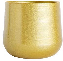 Betos Pot de fleurs en métal avec drainage pour cactus, plantes grasses, jardinage, décoration intérieure minimaliste