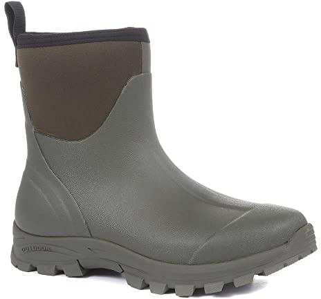 Pavers Mens Ankle Wellington Boots Green Size 8