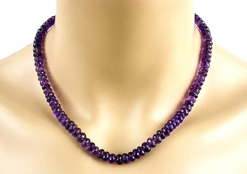 Amethyst Kette – Collier in violett, 171 Karat