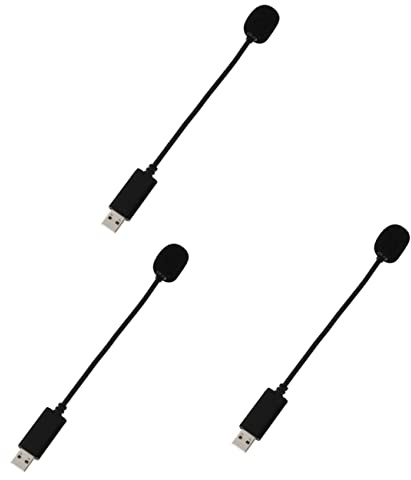 Mobestech 3pezzi Microfono Usb Per Computer Microfono Condensatore Flessibile Con Asta Per Conferenze e Streaming Compatibile Con Desktop e Sound Card Riduzione Del Rumore e Alta Durabilità