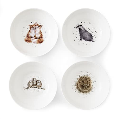 Wrendale Designs 6 Set of 4 Bowls by Royal Worcester, 15cm