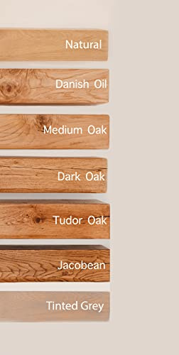 Oak beam mantel, fireplace surround mantle, floating shelf 6 x 4 SHAPED STYLE (Medium oak, 120cm)