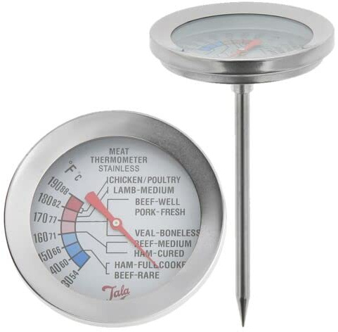 Meat Poultry Probe Thermometer Chicken Lamb Beef Turkey Oven Cook Temperature