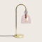 LEDKIA LIGHTING - Tischleuchte Baudelaire | Vintage-Design | Glas & Metall | E14 Fassung | Geeignet für Esszimmer, Schlafzimmer & Büros, Gold, Glas