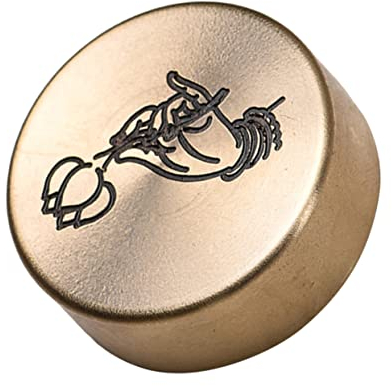 Yardwe 2stücke Kopieren Sie Neuen Titel Reines Kupfer Briefbeschwerer Rundes Papiergewicht Für Kalligrafie Und Malerei Praktisches Zubehör Für Künstler Zum Festhalten