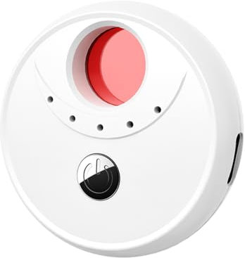 Pumwoy Hidden Camera Detector, Anti Spy Detector, GPS Detector Bug Detector, RF Scanner Device, Micro Device Detector, Anti-peeping Detector for Hotel, Conference Room (White)