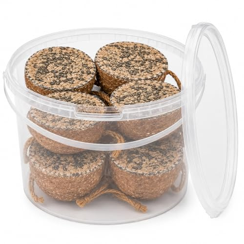 Sunflower Coconut Halves, Wild Bird Food, 2.5L | 2.5L Tub, Pack of 6
