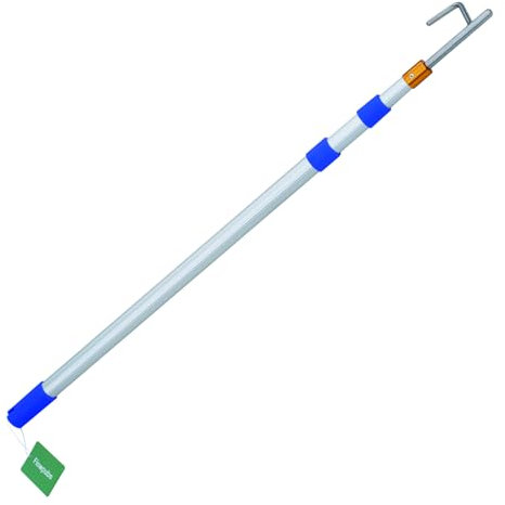 Flowpubs 82 Telescoping Boat Hook - Lightweight Aircraft-Grade Aluminum Dock Hook, Retractable Marine Pole for Docking, Fishing, Kayaking & Water Rescue