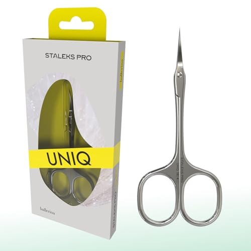 Nagelbandssax STALEKS UNIQ SQ-10/4 Ballerina, förlängda handtag, klassiskt krökt blad