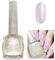 Pearl White Glitter Nail Polish Shimmering, Pink Shell Spiral Silver Shimmer Quick Dry, Pearlescent Nail Sparkling Varnish, Shining Long Lasting No Need Cure, DIY Nail Art Manicure, Gift for Women