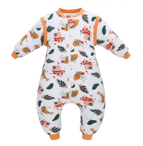 amo nenes baby sovsäck, sovsäck med fötter 2,5 TOG babysovsäck barn ekologisk bomull sovsäckar extra mjuk pyjamas för pojkar och flickor