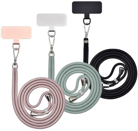 Cordon Para Movil Correa Movil Universal，Pegatinas Metálicas Para Teléfonos Móviles, Cuerdas Ajustables, Tirantes O Tirantes Para Liberar Las Manos.