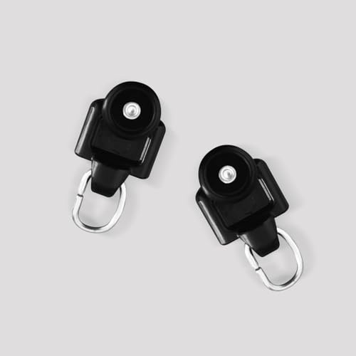 Hoeflife Curtain Track Pulleys, 20PCS Black