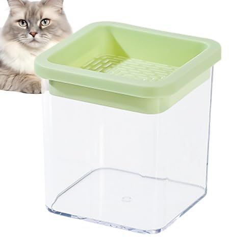 Katzengras Topf, Erde Katze Pflanze Pflanzkasten, Weizengras Anzuchttopf, Transparent Katzengras Sämling Tablett, Haushalt Katzengras Box, Indoor Bio Catgrass Tray