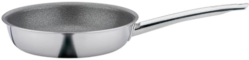 Spring Sartén VULCANO XL Intense Pro de 24 cm de diámetro, acero inoxidable, 3 capas de revestimiento antiadherente, núcleo de aluminio, para todo tipo de fuegos, incluso inducción, apta para horno,