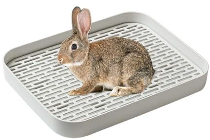 Kaninchentoilette | Hasentoilette | Bunny WC Töpfchentrainer | Kaninchenstall Ecktoilette für Kaninchen | Haustiertoilette mit Lende für Schweinchen u
