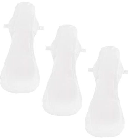ORFOFE Wiederverwendbare Damenbinden 3 Stück 420mm Atmungsaktiv Waschbar Leicht Für Menstruation Und Reise