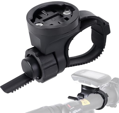 Fixation Ordinateur Vélo - Support de Compteur, Monture Universelle | Rotation 90°, Base Antidérapante pour Feu Arrière, Radar, Éclairage de Cyclisme et Accessoire Sécurisé pour Randonnée et Route