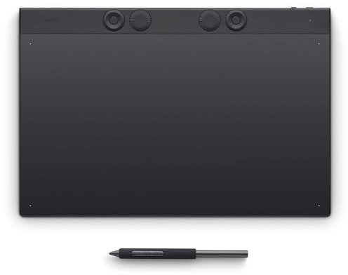 Wacom Intuos Pro Large-tavoletta grafica-è una tablet con penna Wacom Pro Pen 3, pensata per professionisti di montaggio video, modellazione 3D e animazione, offrendo precisione e massimo controllo