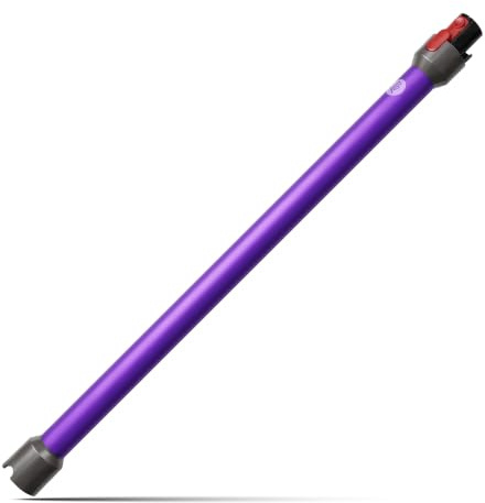Asta Telescopica Rigida di Ricambio per Dyson V7/V8/V10/V11/V15 -UNIVERSALE- Tubo Aspirapolvere Prolunga Da 73cm + Sgancio Rapido in Lega di Alluminio, Viola