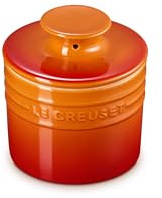 Le Creuset Stoneware Butter Crock, 6 oz., Flame