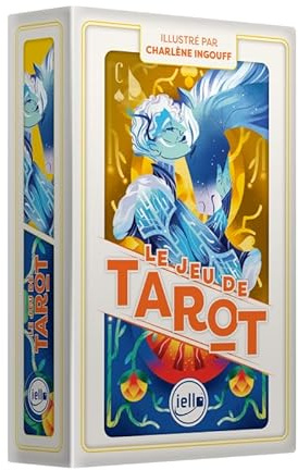 IELLO – Cartes Traditionnelles : Tarot – C. Ingouff | Jeu de Cartes Français | Illustrations Soignées | Coffret Premium | Règles Incluses | 3 à 5 Joueurs