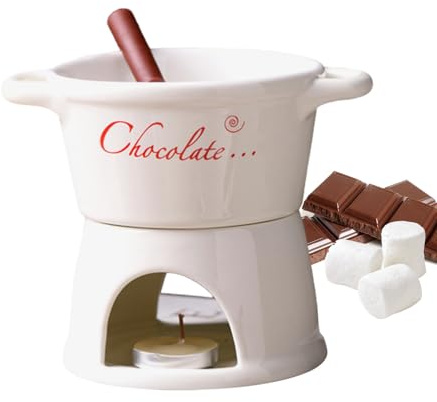 da fonduta al Cioccolato | fornello da Burro Fuso in Ceramica con