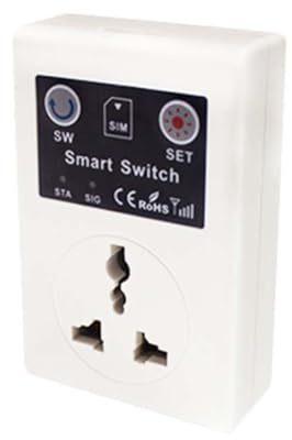 MOLERRI GSM Power Socket Intelligent Relay Switch Smart Remote Control Home Automation Appliance By Phone Call SMS APP UK Plug
