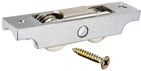 sourcing map roulette porte coulissante verre poulie de fenêtre Double roue Ø16mm en acier Roulement galvanoplastie