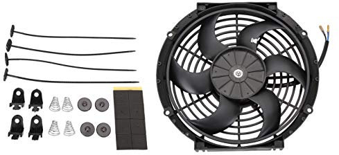 Twilight Garage Universal 10 inch 12V 80W Electric Slim Fan Push Pull Radiator Engine Cooling Fan Mount Kit