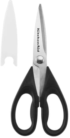 KitchenAid KE351OHOBA All Purpose Kitchen Shears, Stainless Steel, Black