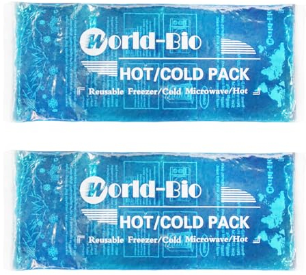 Ice Pack for Sports Injuries, Reusable Gel Ice Pack for Knee Ankle Neck Pain Relief, Hot Cold Compress Therapy Cooling Gel Packs for Swelling, Sprains, Cold Packs (M, 12.2'' * 4.7'')