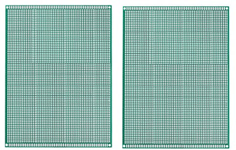 sourcing map PCB Board Single Sided Printed Circuit Prototyping Boards Plated Through Holes for DIY Soldering Electronic Projects, 150mmx200mm, Pack of 2