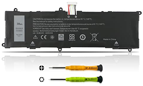 K KYUER 38Wh 2H2G4 Laptop Batteria per Dell Venue 11 Pro 7000 7140 Series Windows Tablet PC T07G T07G002 M-5Y10 M-5Y10c M-5Y10a M-5Y71 M-5Y70 HFRC3 TXJ69 0TXJ69 451-BBKH 21CP5/63/105 Notebook Battery