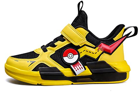 Xinghuanhua Laufschuhe Kinder Turnschuhe Jungen Mädchen Leicht Klettverschluss Sportschuhe Atmungsaktiv Mesh Sneakers Freizeit Schuhe 27-39
