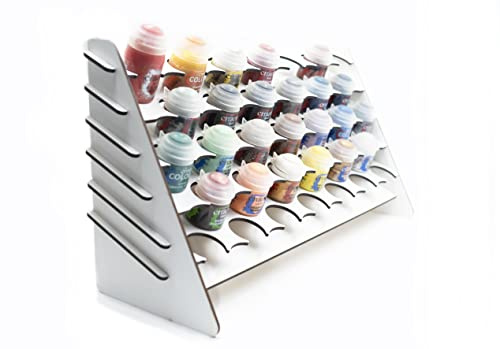 Silu- Paint Station Citadel Paints. Tisch-Organisator für 33 Gläser Citadel Paints, mit Pinselhalter und Werkzeuge, für die Malerei W40K und Miniaturen.