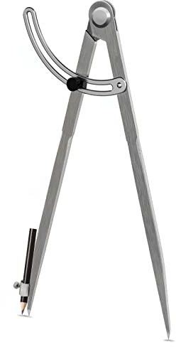 61 cm Kompass für Geometrie, Kompass für Holzbearbeitung, Präzisions-Holzbearbeitungskompass mit Flügelteiler und Stifthalter, großer Kompass für Geometrie, Holzbearbeitungszirkel, Zeichenkompass