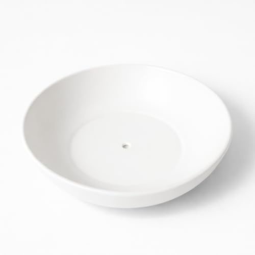 Kerazo Keramik Bonsaischale Ø51x16 cm Pflanzschale Elegance, frostfest, witterungsbeständig (Weiß)
