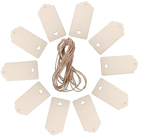 Gogogmee 24sätze Holzanhänger Weihnachtsbaum Ausschnitte Unbemalt Diy Handwerk Weihnachtsschmuck Bastelmaterial Xmas Geschenkanhänger Fensterdeko Kaminhänger Ornamente Holzdisks Leicht Trag