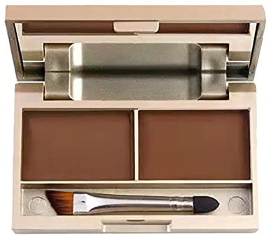 Natürliches Augenbrauenpuder Augenbrauen-Make-up-Set Augenbrauenpuder Augenbrauen-Make-up-Set mit Augenbrauenpinsel 2 Naturton Augenbrauenformungsset (C, Einheitsgröße)