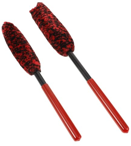 MUELODSIC 2piezas Cepillo De Limpieza De Ruedas De Coche Kit De Aplicador De De Neumáticos y Cepillos De Microfibra para Detallado De Automóviles Limpiador De Llantas para
